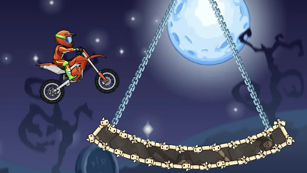 Moto X3M Bike Race Game (Мото 3М Игра на мотоциклах)  [МОД Бесконечные монеты] Screenshot 2