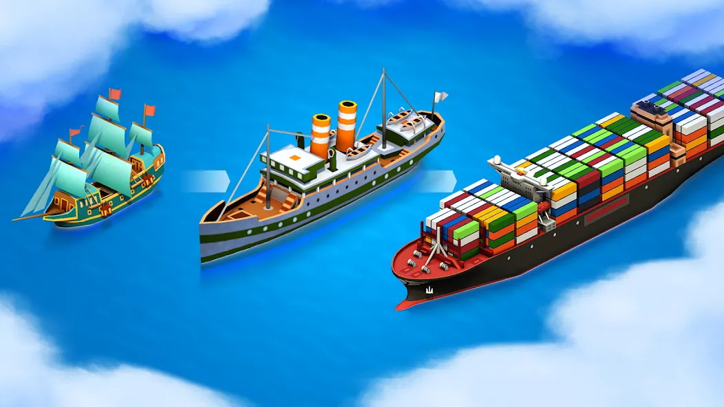 Sea Port: Cargo Boat Tycoon (Си Порт)  [МОД Unlimited Money] Screenshot 2