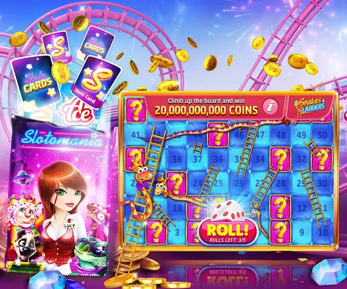 Slotomania™ Slots Casino Games (Слотомания)  [МОД Mega Pack] Screenshot 5