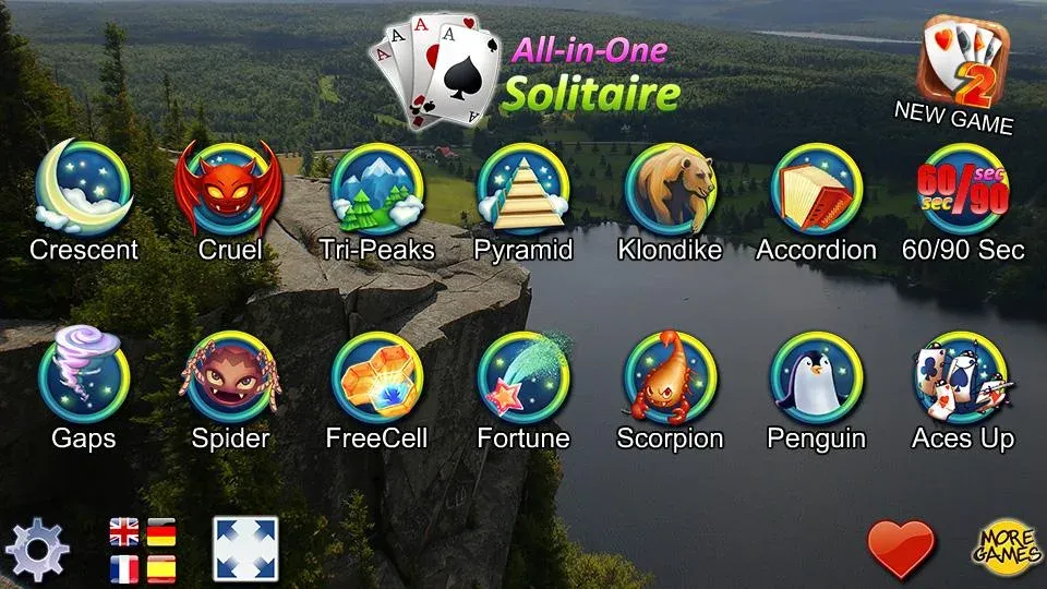 All-in-One Solitaire  [МОД Бесконечные деньги] Screenshot 1