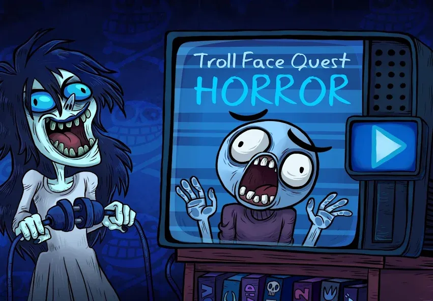 Troll Face Quest: Horror (Тролл Фейс Квест Хоррор)  [МОД Unlocked] Screenshot 1