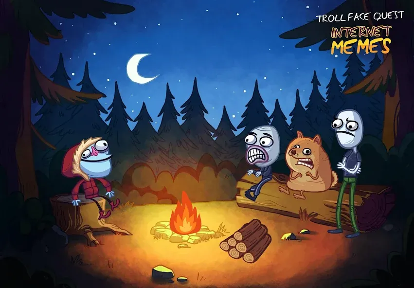 Troll Face Quest Internet Meme (Тролль Фейс Квест Интернет Мем)  [МОД Бесконечные монеты] Screenshot 2