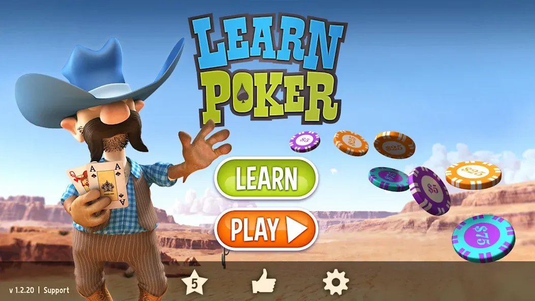 Learn Poker - How to Play  [МОД Menu] Screenshot 1