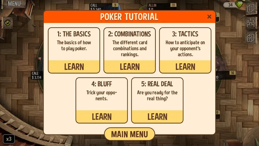 Learn Poker - How to Play  [МОД Menu] Screenshot 3