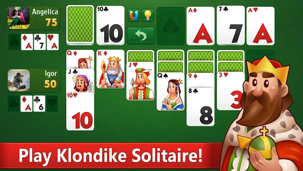 Klondike Solitaire card game  [МОД Unlocked] Screenshot 1