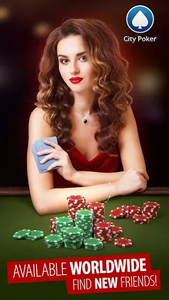 City Poker: Holdem, Omaha (Сити Покер)  [МОД Бесконечные деньги] Screenshot 1