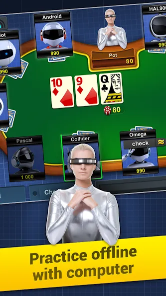 Poker Arena: texas holdem game (Покер Арена)  [МОД Много монет] Screenshot 5