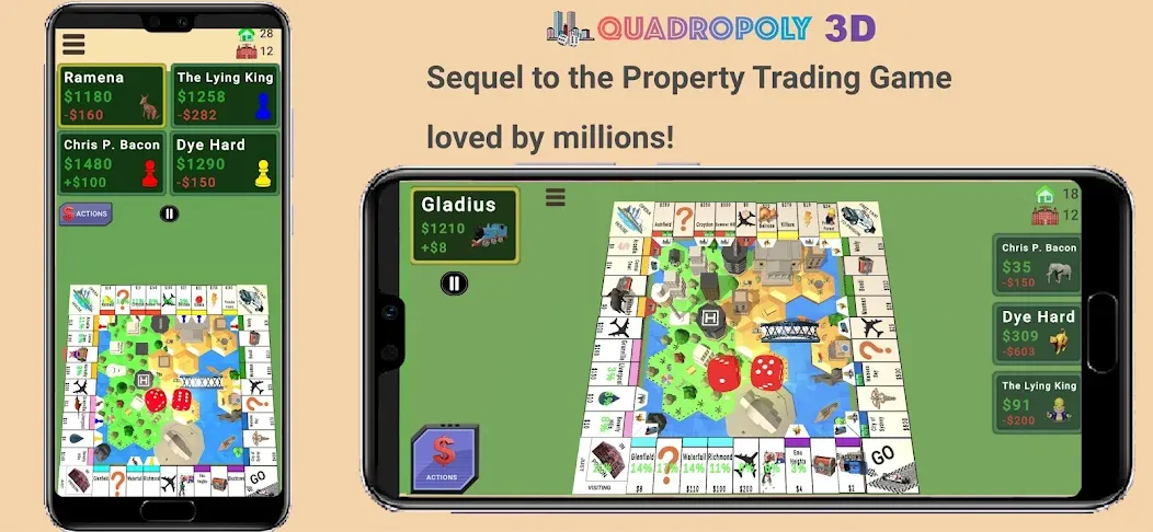 Quadropoly - Monopolist Tycoon  [МОД Menu] Screenshot 1