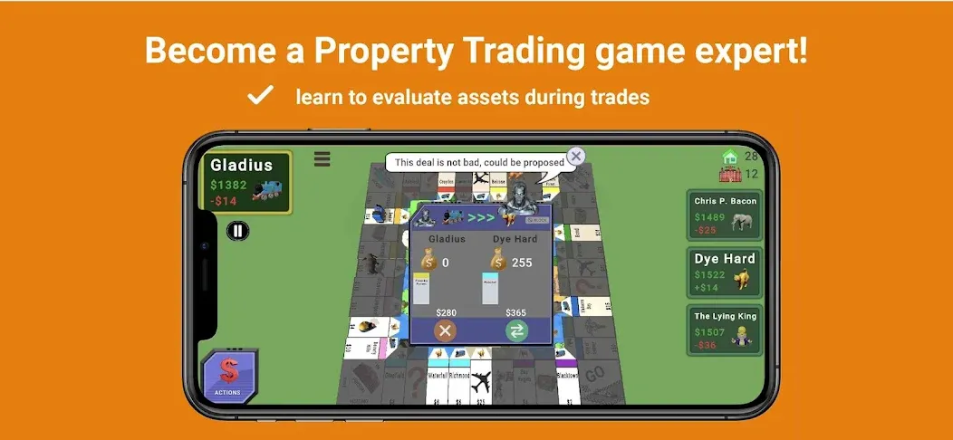 Quadropoly - Monopolist Tycoon  [МОД Menu] Screenshot 5