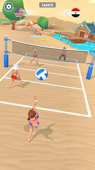 Beach Volleyball Game (Бичволлейбол игра)  [МОД Все открыто] Screenshot 4