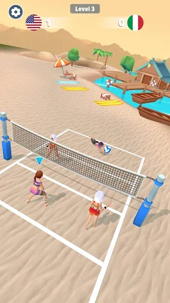 Beach Volleyball Game (Бичволлейбол игра)  [МОД Все открыто] Screenshot 5