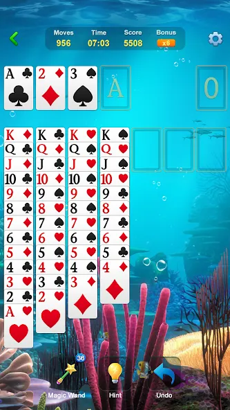 Solitaire - Classic Card Games  [МОД Много денег] Screenshot 2