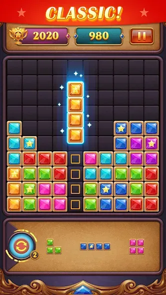 Block Puzzle: Diamond Star  [МОД Много денег] Screenshot 4