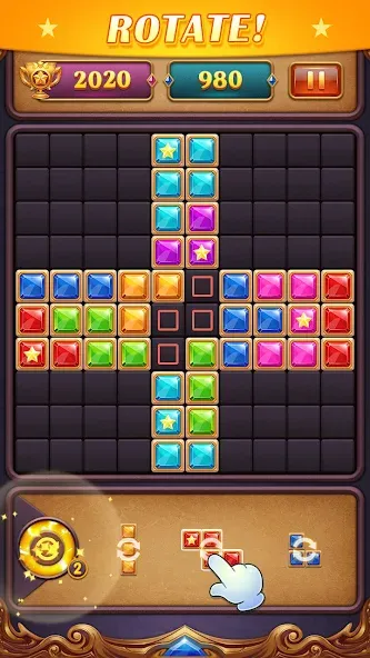 Block Puzzle: Diamond Star  [МОД Много денег] Screenshot 5