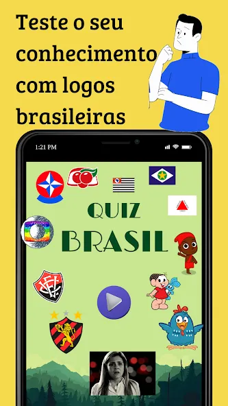 Quiz Brasil (Квиз Бразилия)  [МОД Бесконечные деньги] Screenshot 1