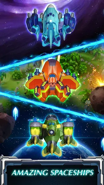 Skyforce Invaders (Скаифорс Инвейдерс)  [МОД Mega Pack] Screenshot 3