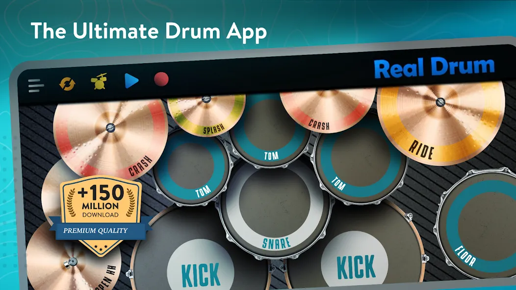 Real Drum: electronic drums (Риал драм)  [МОД Mega Pack] Screenshot 1