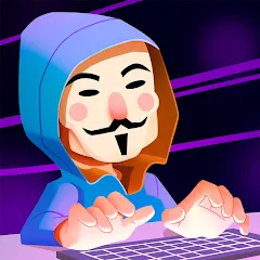 Скачать взломанную Hacking Hero: Hacker Clicker (Хакинг герой)  [МОД Много монет] - полная версия apk на Андроид