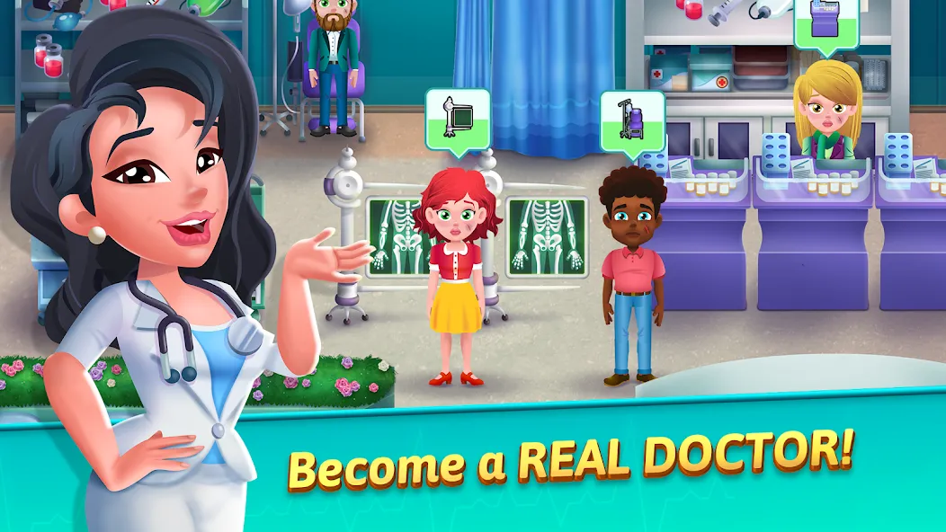 Medicine Dash: Hospital Game (Медицинский Дэш)  [МОД Меню] Screenshot 1