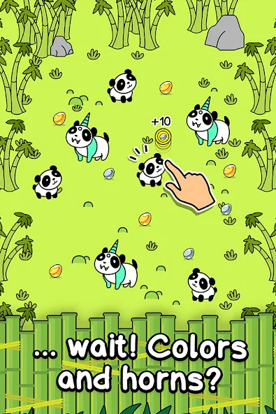 Panda Evolution: Idle Clicker (Панда Эволюция)  [МОД Бесконечные монеты] Screenshot 2