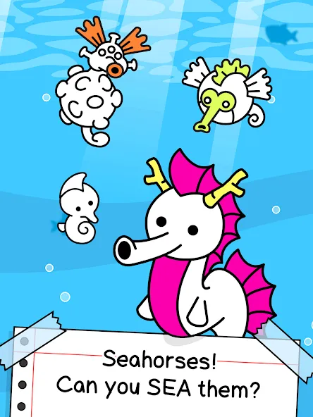 Seahorse Evolution: Sea Mutant (Сиходеволюция)  [МОД Бесконечные деньги] Screenshot 5