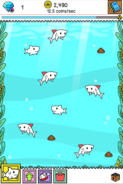 Shark Evolution: Idle Game (Шарк Эволюшн)  [МОД Бесконечные деньги] Screenshot 5