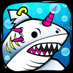 Взлом Shark Evolution: Idle Game (Шарк Эволюшн)  [МОД Бесконечные деньги] - полная версия apk на Андроид