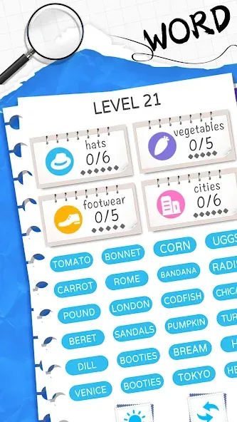 Word Sort: Association Connect (Соннект Колорс)  [МОД Все открыто] Screenshot 1