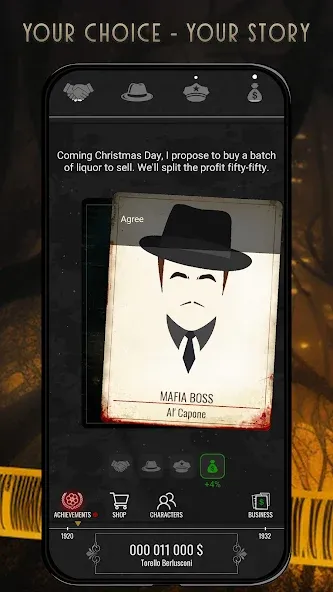 Mafia History (Зэ Хистори оф зэ Мафиа)  [МОД Много монет] Screenshot 1