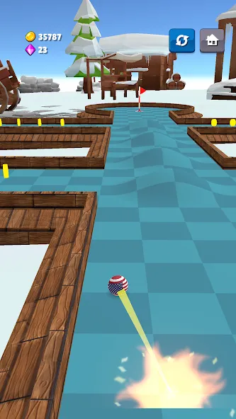 Mini Golf Game - Putt Putt 3D (Мини Гольф Челлендж)  [МОД Бесконечные деньги] Screenshot 3