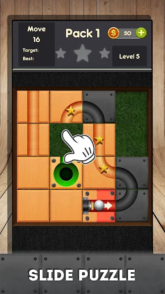 Rolling ball - slide puzzle  [МОД Много денег] Screenshot 2