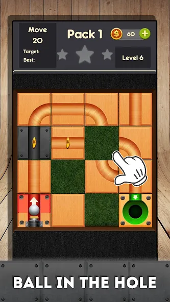 Rolling ball - slide puzzle  [МОД Много денег] Screenshot 3