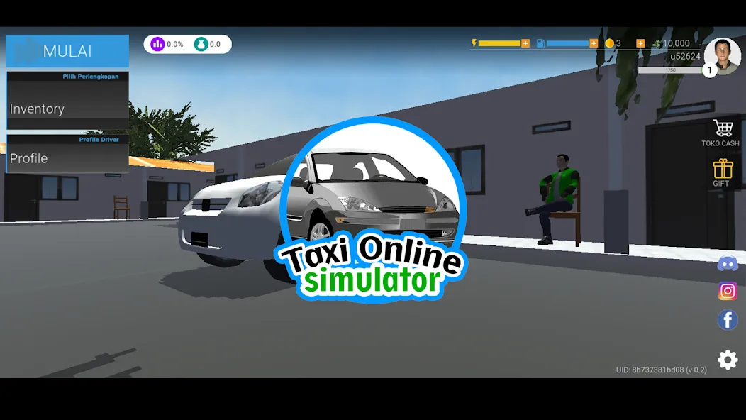 Taxi Online Simulator ID (Такси онлайн симулятор )  [МОД Бесконечные монеты] Screenshot 1