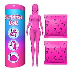 Скачать взлом Color Reveal Suprise Doll Game (Цветной сюрпризный кукольный игровой набор)  [МОД Много монет] - полная версия apk на Андроид