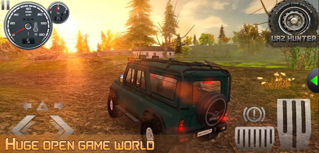 Russian Car Driver Uaz Hunter  [МОД Много монет] Screenshot 2