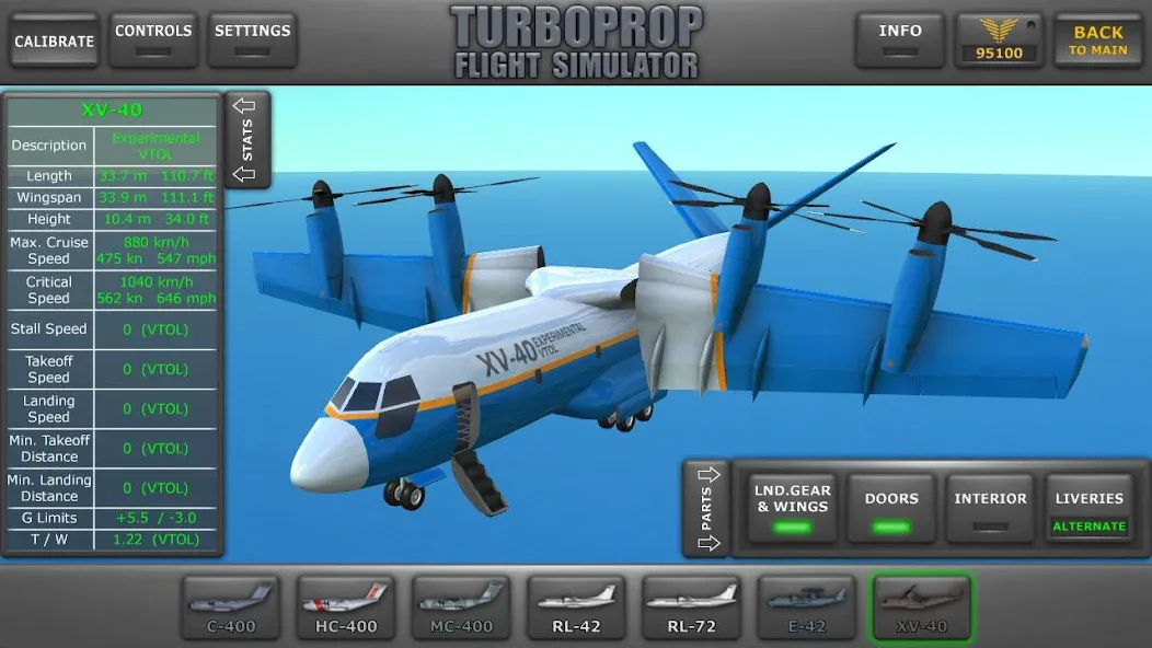 Turboprop Flight Simulator (Турбовинтовой симулятор полета 3D)  [МОД Бесконечные деньги] Screenshot 1