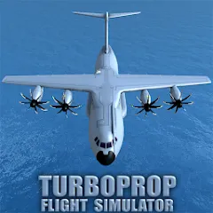 Скачать взломанную Turboprop Flight Simulator (Турбовинтовой симулятор полета 3D)  [МОД Бесконечные деньги] - последняя версия apk на Андроид