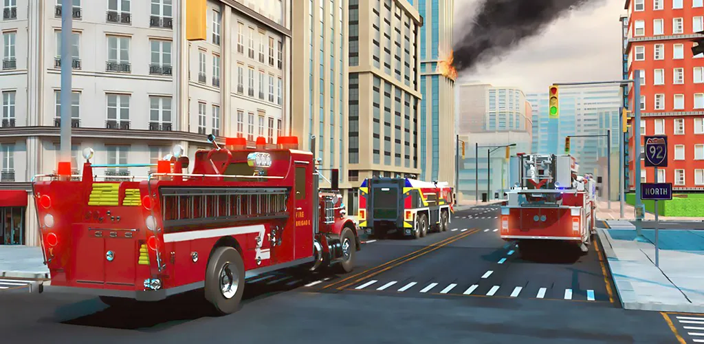 Real Firefighter 3D Simulator (Реальный Пожарник 3D Симулятор)  [МОД Бесконечные монеты] Screenshot 3