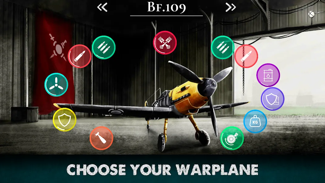 Warplanes Inc WW2 Plane & War  [МОД Бесконечные деньги] Screenshot 2