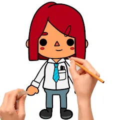 Скачать взломанную How to draw Toca  [МОД Menu] - стабильная версия apk на Андроид