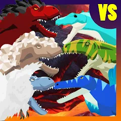 Взлом T-Rex Fights More Dinosaurs  [МОД Unlocked] - последняя версия apk на Андроид