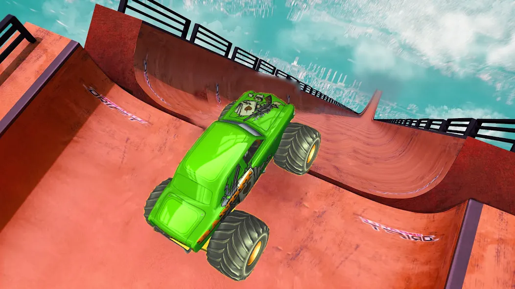 Monster Truck Car Game 3d (Монстр Трак Стант)  [МОД Unlocked] Screenshot 4