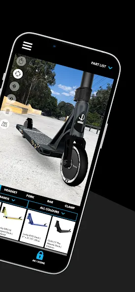 Scooter 3D custom builder (Скутер 3D настраиваемый конструктор)  [МОД Много монет] Screenshot 2