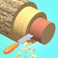 Взломанная Wood Turning 3D - Carving Game  [МОД Бесконечные деньги] - последняя версия apk на Андроид