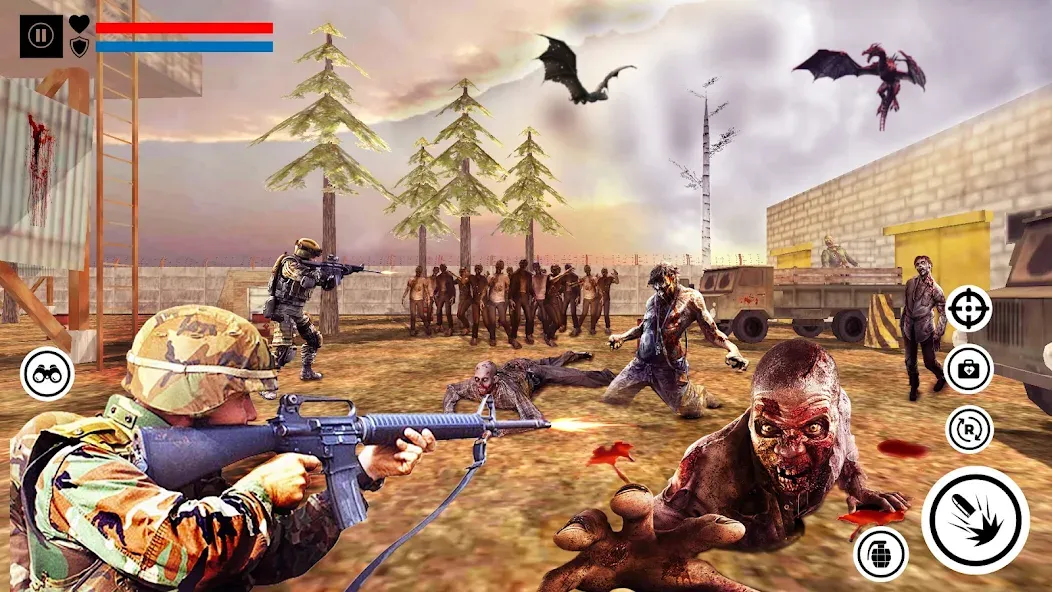 Sniper Zombie Shooting (Зомби стреляющая оффлайн игра)  [МОД Меню] Screenshot 3