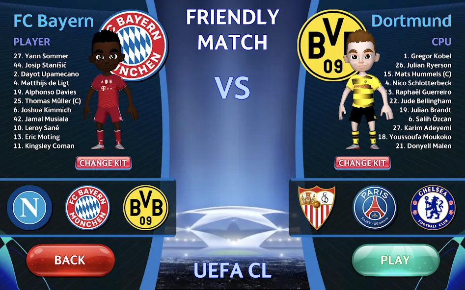 Champions League - UEFA Game (Чемпионс Лига)  [МОД Unlimited Money] Screenshot 1