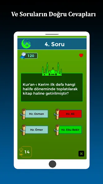 İslami Bilgi Yarışması  [МОД Много монет] Screenshot 3