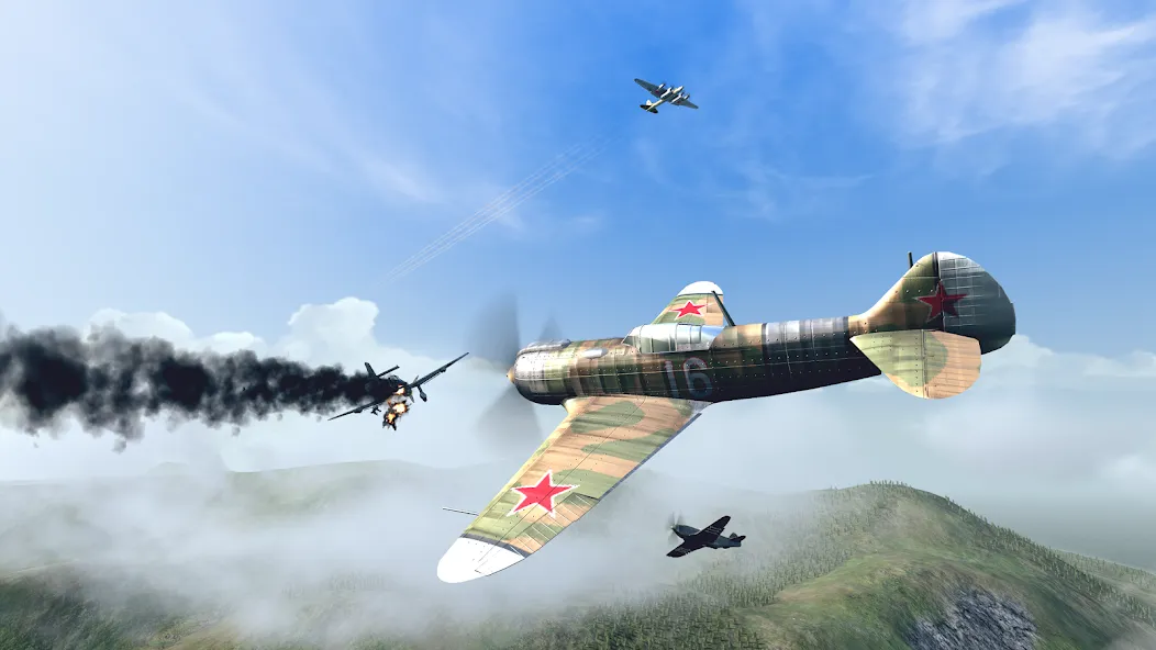 Warplanes: WW2 Dogfight (Варплейнс)  [МОД Menu] Screenshot 5