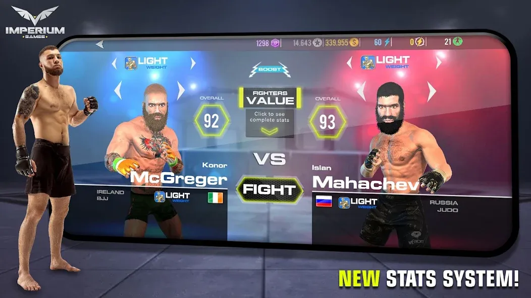 MMA - Fighting Clash 23 (смешанные боевые искусства)  [МОД Menu] Screenshot 5