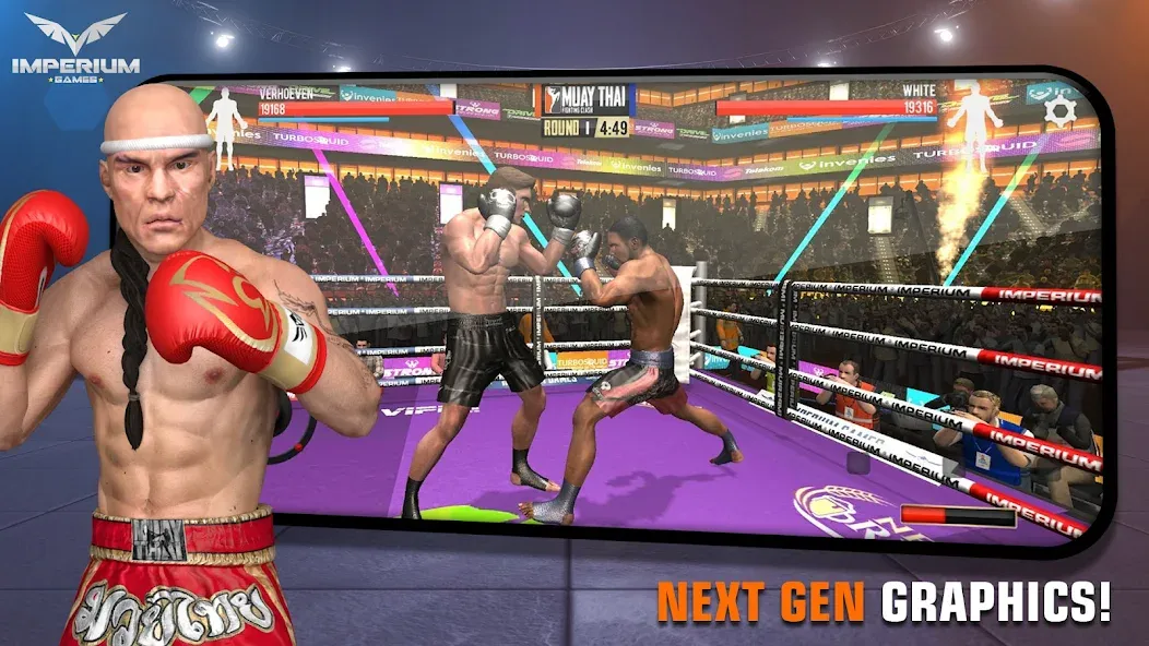 Muay Thai 2 - Fighting Clash (Муай Тай 2)  [МОД Бесконечные деньги] Screenshot 1